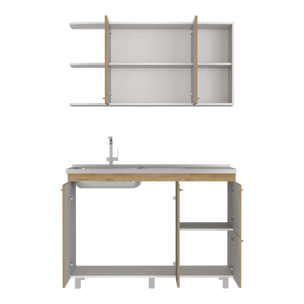 Cocina Elica Macadamia 120 cm Izquierda con Mesón