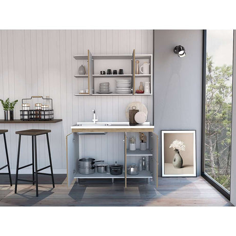 Cocina Elica Macadamia 120 cm Izquierda con Mesón - Cocinas | Bylmo