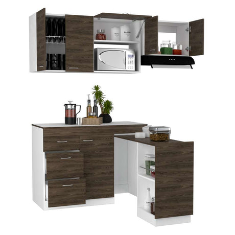 Cocina Grecia Coñac 120 cm - Cocinas | Bylmo