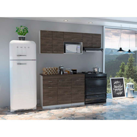 Cocina Grecia Coñac 120 cm - Cocinas | Bylmo