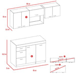 Cocina Grecia Coñac 120 cm