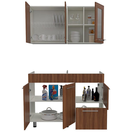 Cocina Thyra Sangria 120 cm Izquierda con Mesón - Cocinas | Bylmo