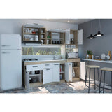 Cocina Belmira Blanco y Rovere 150 cm - Cocinas | Bylmo