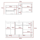 Cocina Belmira Blanco y Rovere 150 cm - Cocinas | Bylmo