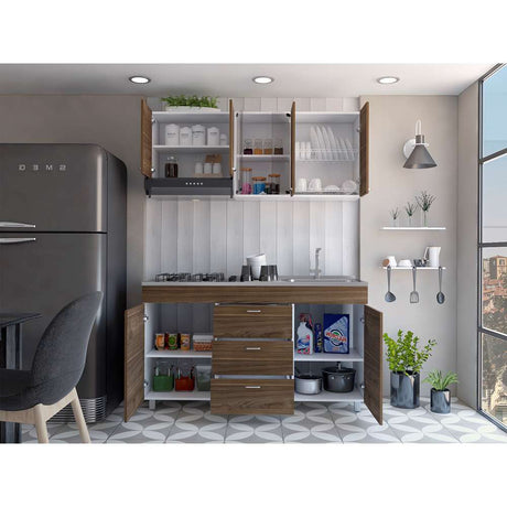 Cocina Lumina Gales 150 cm Derecha con Mesón - Cocinas | Bylmo