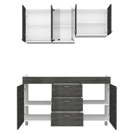 Cocina Lumina Blanco 150x84.5cm sin Mesón - Cocinas | Bylmo