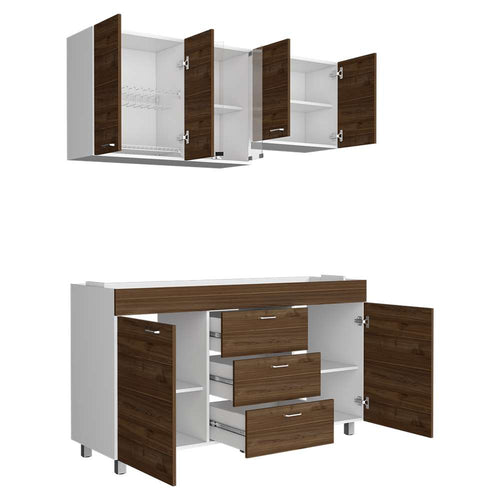RTA Muebles - Cocina de 150 ideal para espacios pequeños, con 4 puertas, 2  cajones y compartimentos perfectos de almacenamiento Cocina 150 Belga  Disponible en www.homecenter.com.co  . . #RTAmuebles #muebles #diseño # cocinas #tendencias