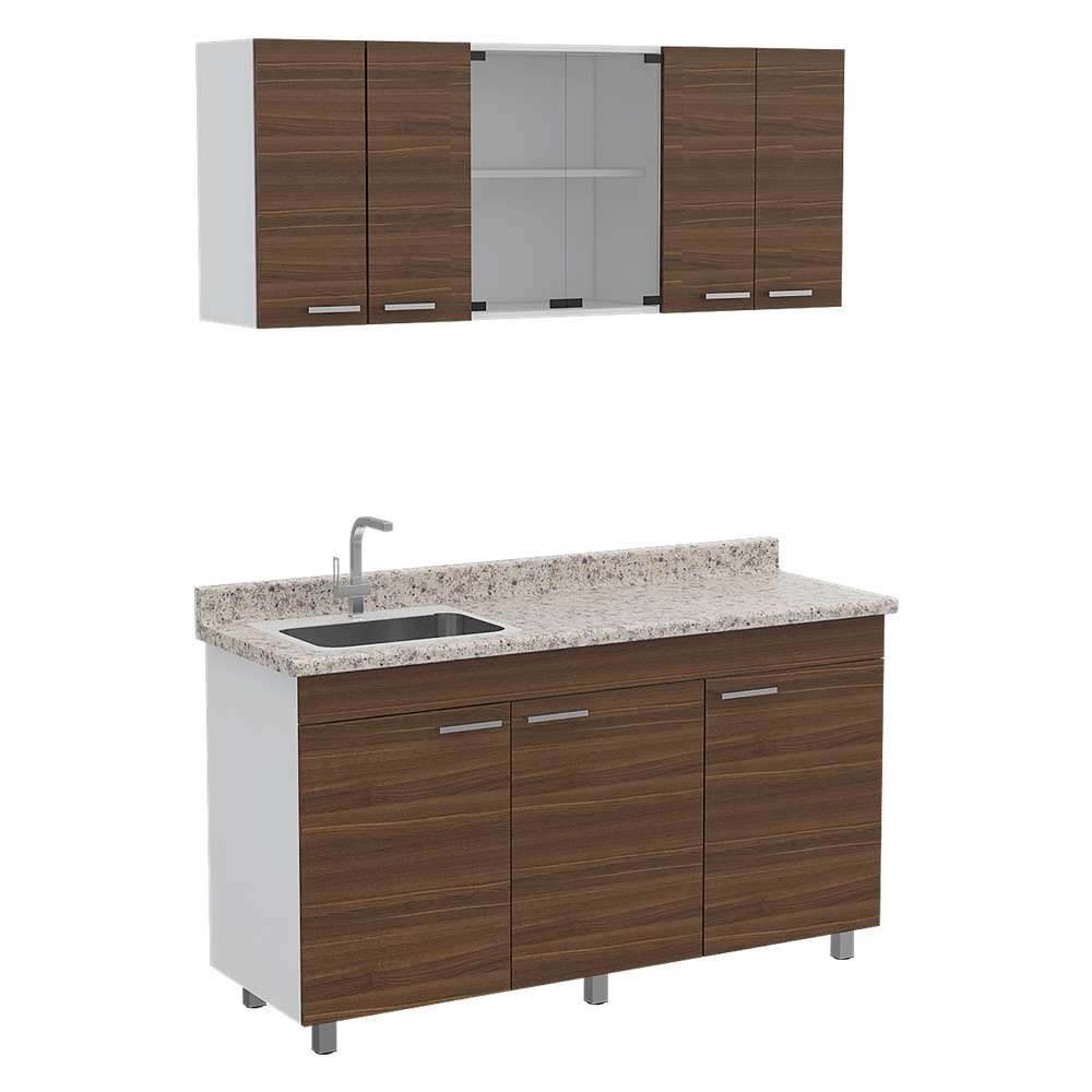 Cocina Sicilia Amareto 150 cm Izquierda con Mesón - Cocinas | Bylmo