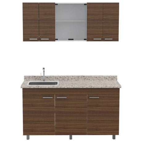 Cocina Sicilia Amareto 150 cm Izquierda con Mesón - Cocinas | Bylmo