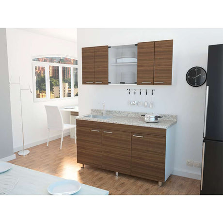 Cocina Sicilia Amareto 150 cm Izquierda con Mesón - Cocinas | Bylmo