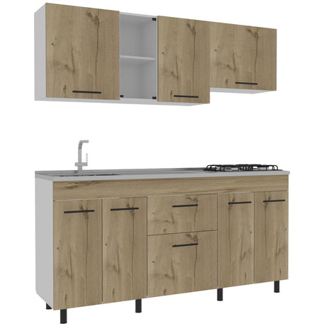 Cocina Galet Duna 180 cm Izquierda con Mesón - Cocinas | Bylmo