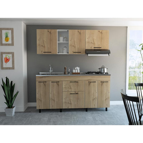 Cocina Galet Duna 180 cm Izquierda con Mesón - Cocinas | Bylmo