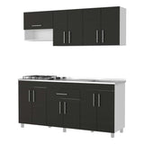 Cocina Mariana Wengue 180 cm Derecha con Mesón