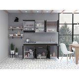 Cocina Mariana Wengue 180 cm Derecha con Mesón