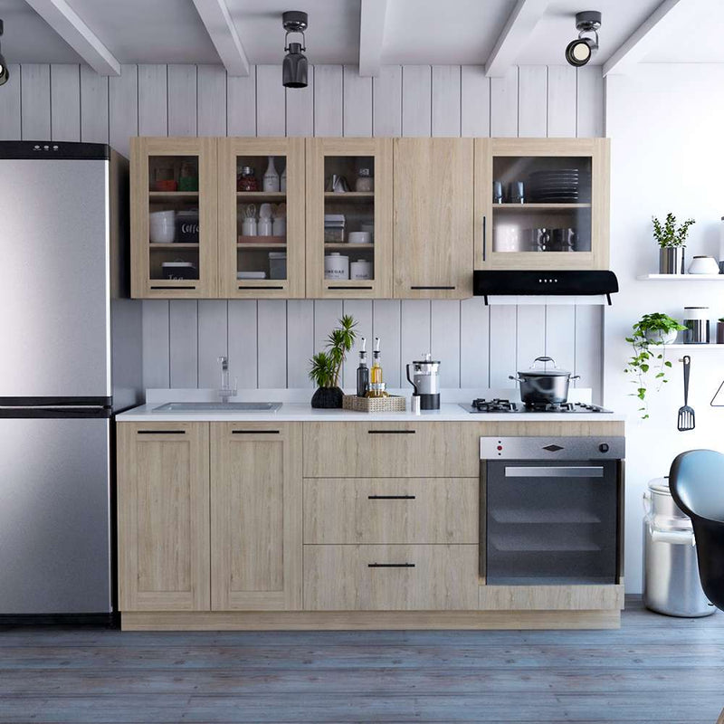 Cocina Solna Rovere 210 cm Izquierda con Mesón