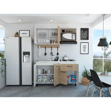 Cocina Alani Rovere 150 cm sin Mesón - Cocinas | Bylmo