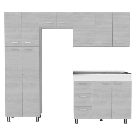 Cocina Ferreti Artiko 220 cm Derecha con Mesón - Cocinas | Bylmo