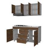 Cocina Lumina Gales 150 cm Derecha con Mesón y Campana - Cocinas | Bylmo