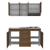 Cocina Lumina Gales 150 cm Izquierda con Mesón y Campana - Cocinas | Bylmo