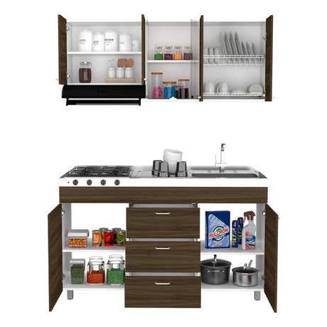 Cocina Lumina Amareto 150 cm Derecha con Mesón - Cocinas | Bylmo