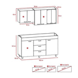 Cocina Lumina Amareto 150 cm Derecha con Mesón - Cocinas | Bylmo