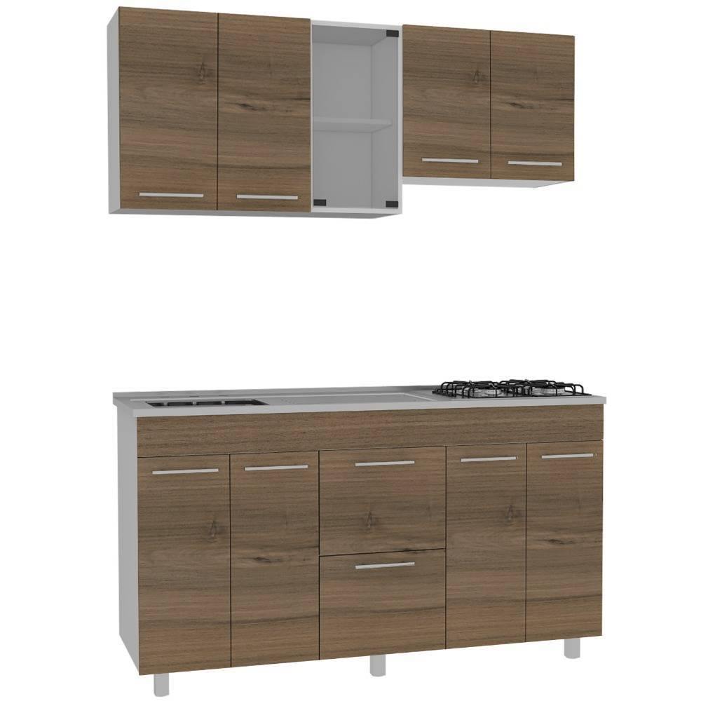 Cocina Luna Expreso 150 cm Izquierda con Mesón - Cocinas | Bylmo