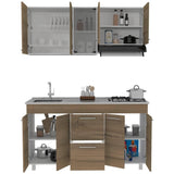 Cocina Luna Expreso 150 cm Izquierda con Mesón - Cocinas | Bylmo