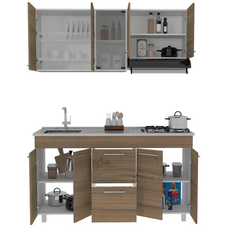 Cocina Luna Expreso 150 cm Izquierda con Mesón - Cocinas | Bylmo