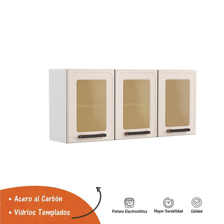 Cocina Integral Origens Blue Navy 220 cm con Mesón - Cocinas | Bylmo