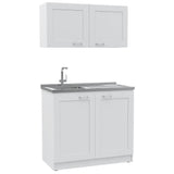 Cocina Zurich Blanco 100 cm con Mesón - Cocinas | Bylmo