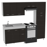 Cocina Volare Wengue 250 cm Izquierda - Cocinas | Bylmo