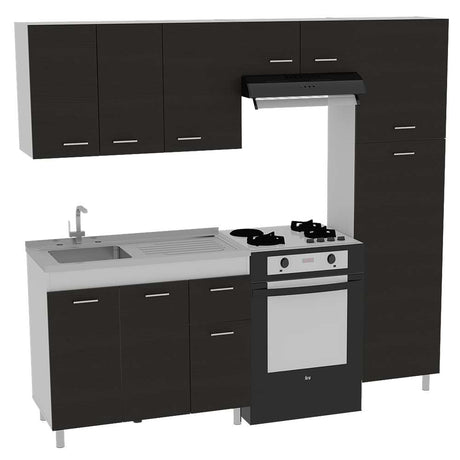 Cocina Volare Wengue 250 cm Izquierda - Cocinas | Bylmo