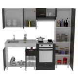 Cocina Volare Wengue 250 cm Izquierda - Cocinas | Bylmo