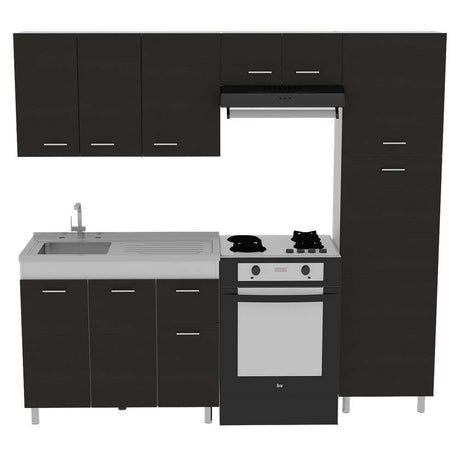 Cocina Volare Wengue 250 cm Izquierda - Cocinas | Bylmo