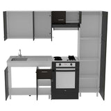 Cocina Volare Wengue 250 cm Izquierda - Cocinas | Bylmo