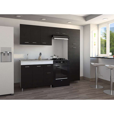 Cocina Volare Wengue 250 cm Izquierda - Cocinas | Bylmo