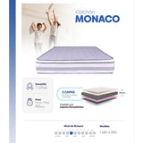Colchón Mónaco Doble 140 cm Medio - Colchones | Bylmo