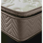 Colchón Sigma Pillow Beige y Plata Sencilla 100 cm con Una Almohada y Protector