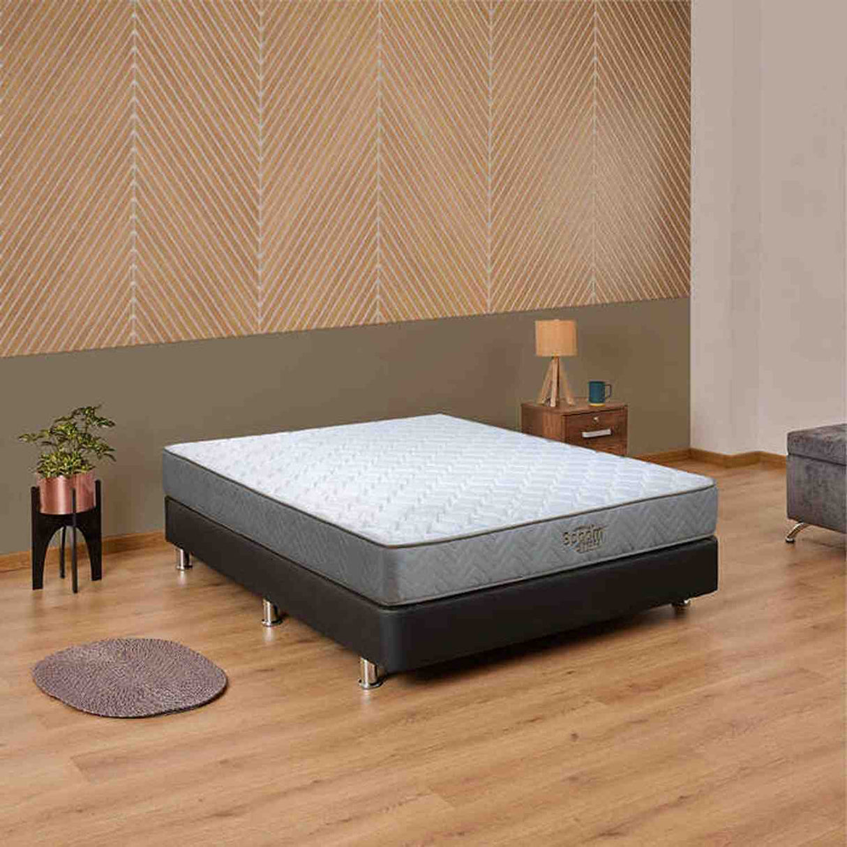 Colchón Spoom E Terra Beige Semidoble 120 X 190 Cm Suave Ortopedico - Colchones | Bylmo