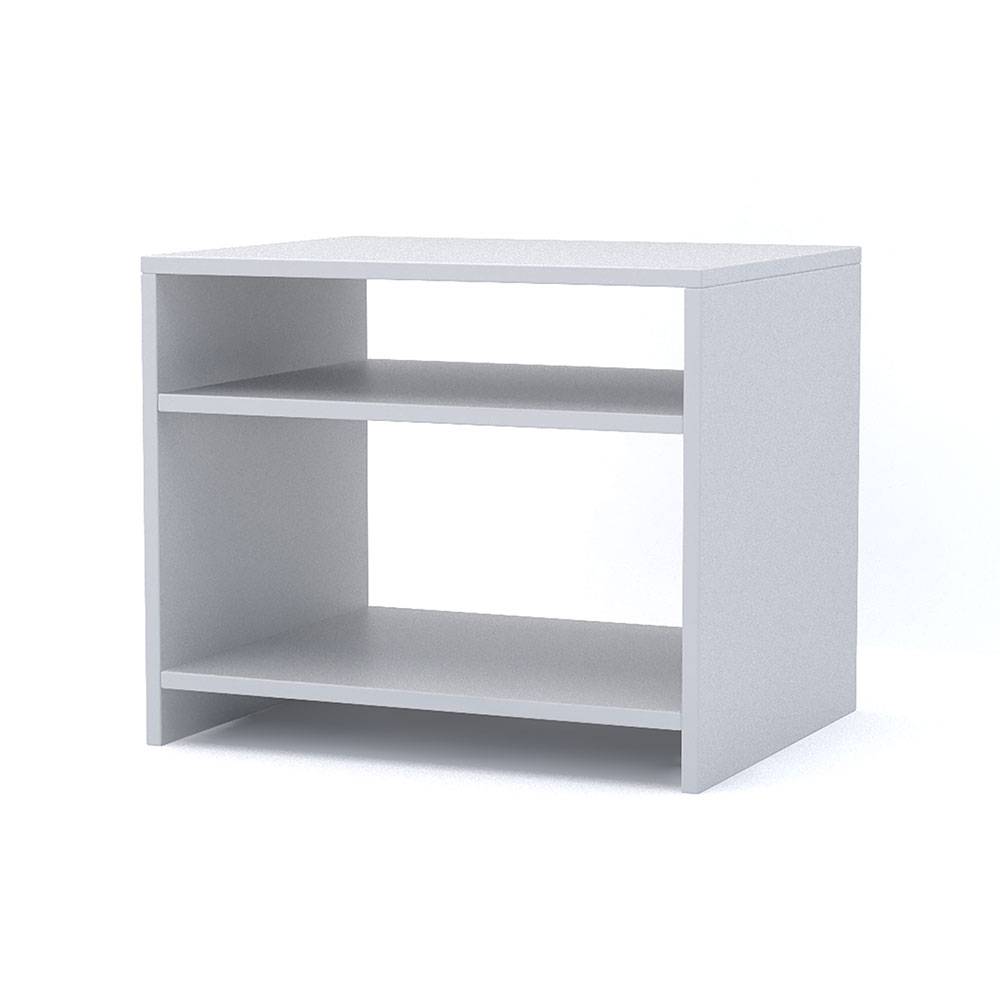 Combo 2 Mesas de Noche Aragón Blanco 50 cm con Entrepaño - Mesas de Noche | Bylmo