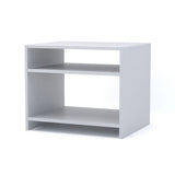 Combo 2 Mesas de Noche Aragón Blanco 50 cm con Entrepaño - Mesas de Noche | Bylmo