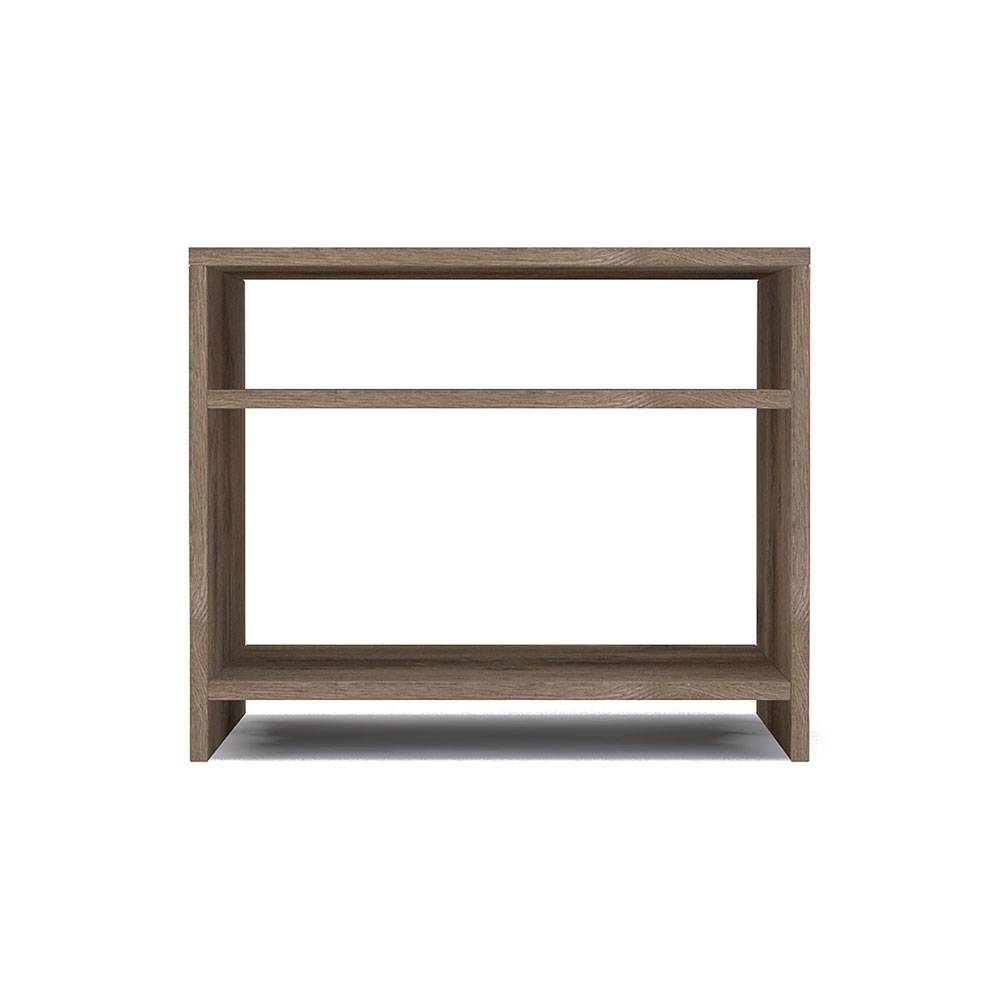 Combo 2 Mesas de Noche Aragón Nogal 50 cm con Entrepaño - Mesas de Noche | Bylmo