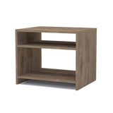 Combo 2 Mesas de Noche Aragón Nogal 50 cm con Entrepaño - Mesas de Noche | Bylmo