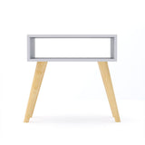 Combo 2 Mesas de Noche Asturias Blanco 50 cm con Entrepaño - Mesas de Noche | Bylmo