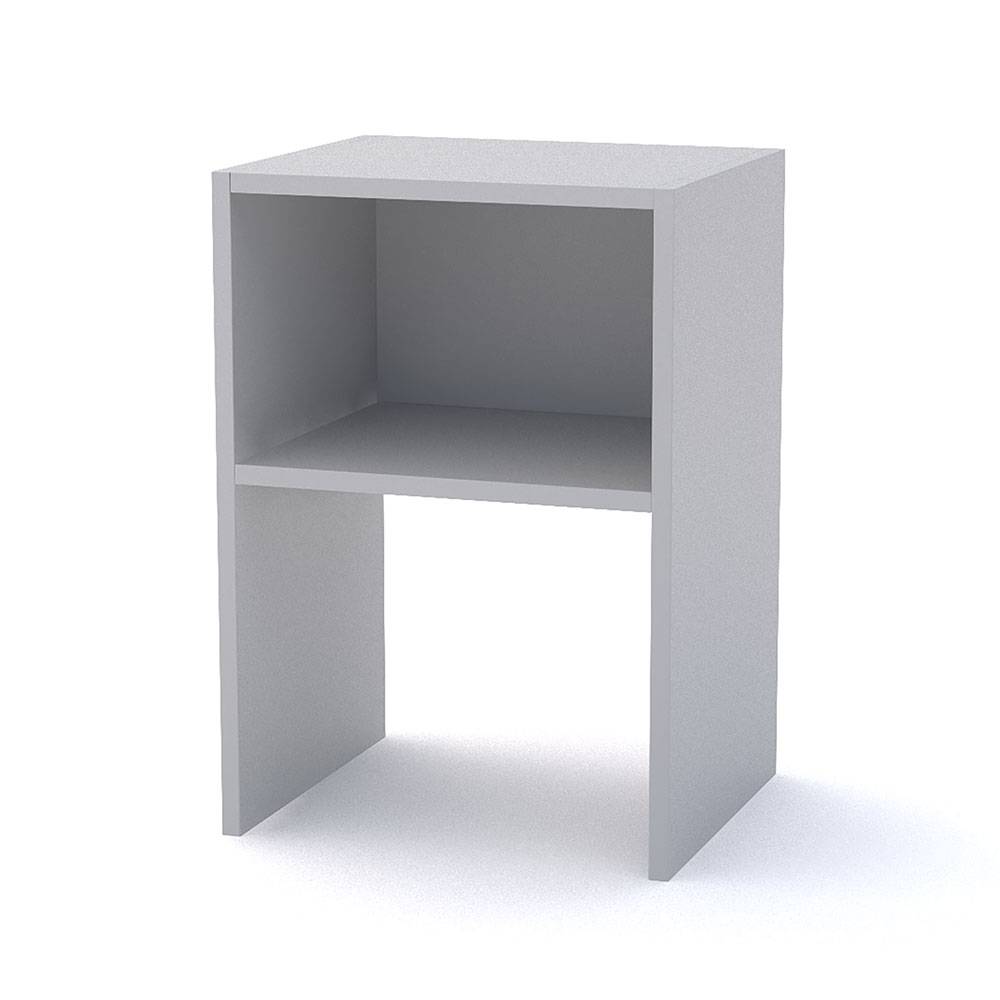 Combo 2 Mesas de Noche Fontana Blanco 36 cm con Entrepaño - Mesas de Noche | Bylmo