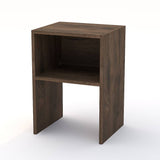 Combo 2 Mesas de Noche Fontana Nogal 35 cm con Entrepaño - Mesas de Noche | Bylmo