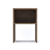 Combo 2 Mesas de Noche Fontana Nogal 35 cm con Entrepaño - Mesas de Noche | Bylmo