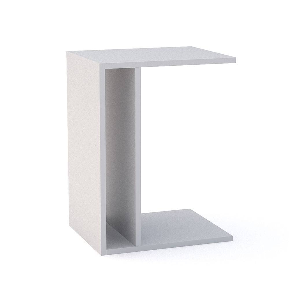 Combo 2 Mesas de Noche Monet Blanco 38 cm con Entrepaño - Mesas de Noche | Bylmo