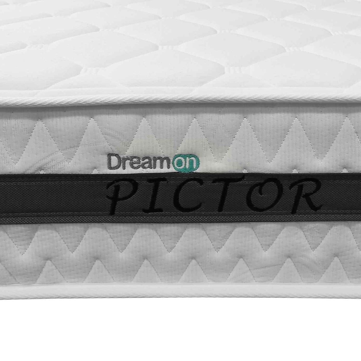 Combo Base Cama y Colchón DreamOn Pictor Gris Sencilla 100 cm Rectangular con Una Almohada - Combos Habitacion | Bylmo