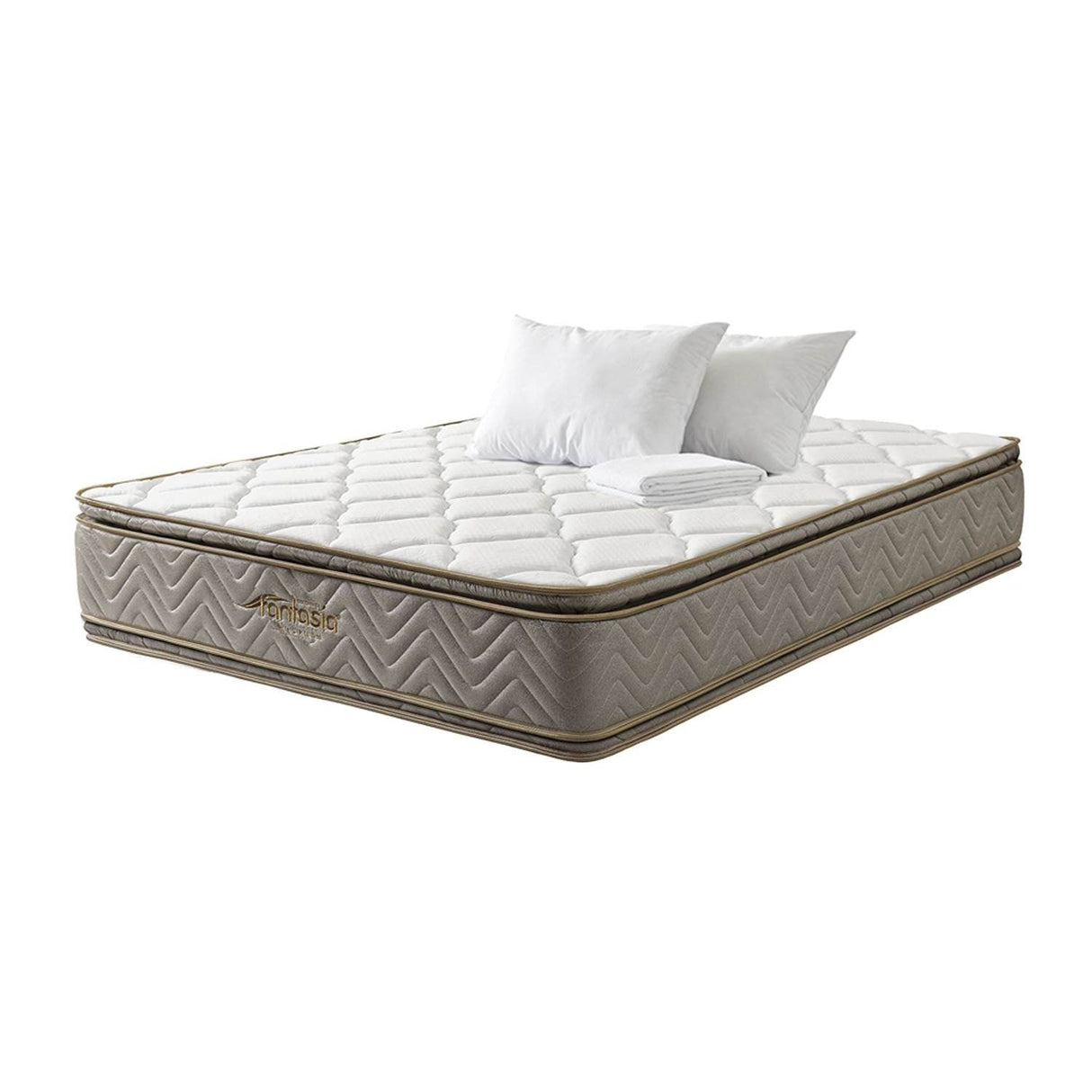 Combo Base Cama y Colchón Galaxy Negro Doble 140 cm con Dos Almohadas y Protector - Combos Habitacion | Bylmo